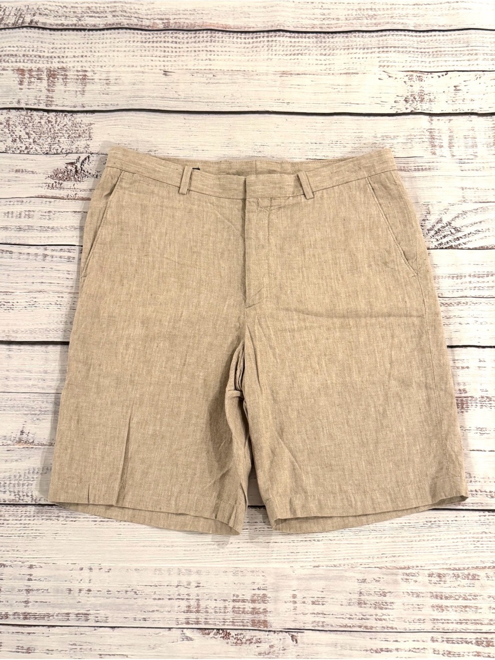 Perry Ellis Linen Blend Shorts Men’s Size 32 Beach, Boho, Preppy, Luxury, Golf